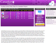Tablet Screenshot of canadianpoker.com